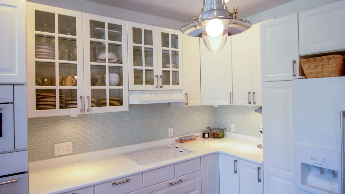 Bright white kitchen