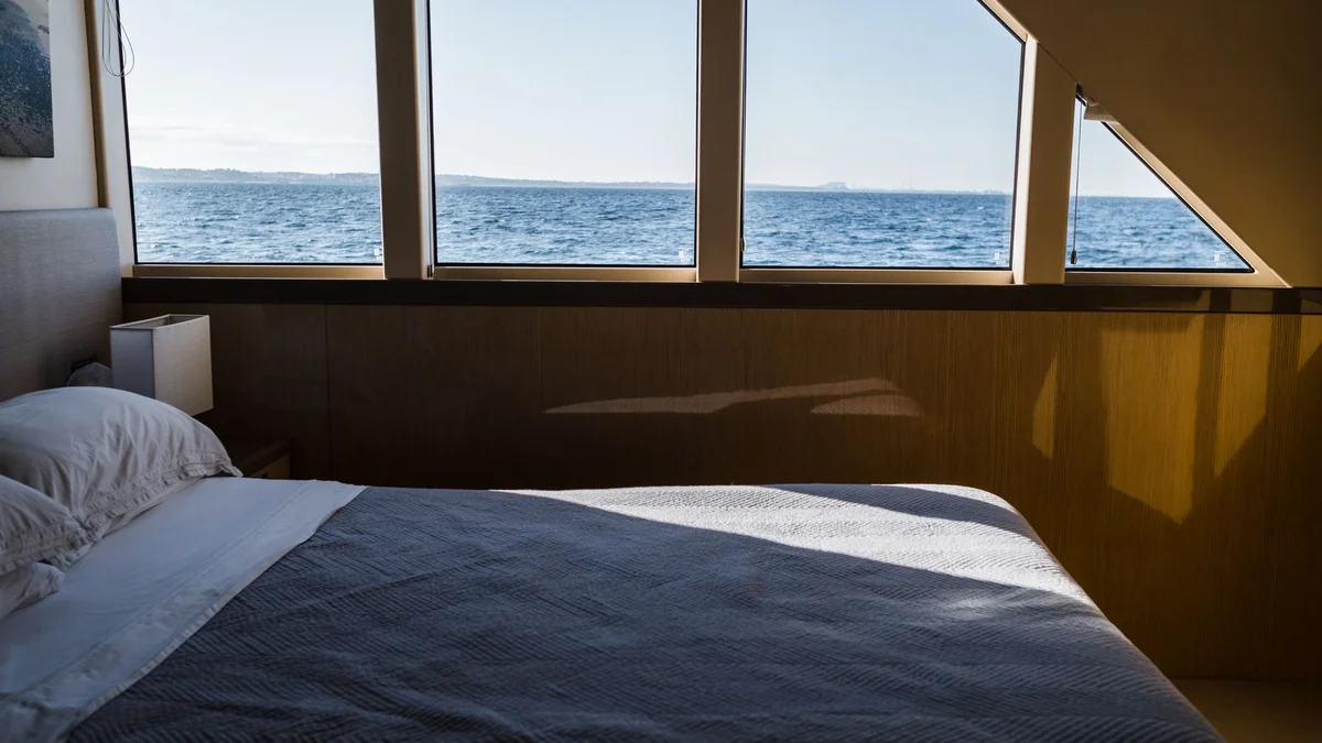 Primary bedroom facing the Gulf