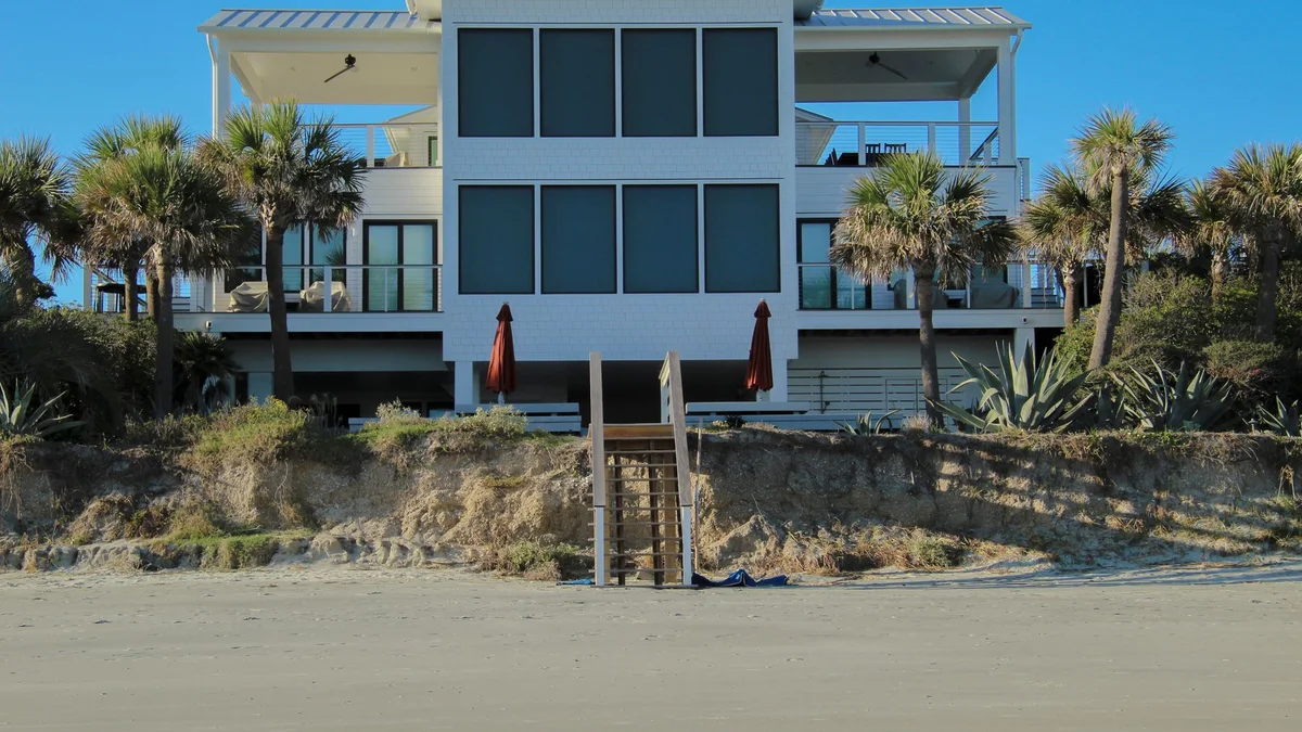 Three-story Gulf-front beach house